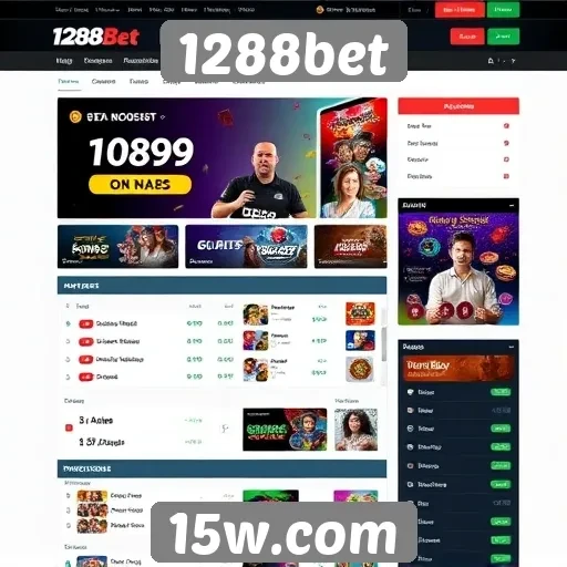 Análise da interface do usuário do site 1288bet